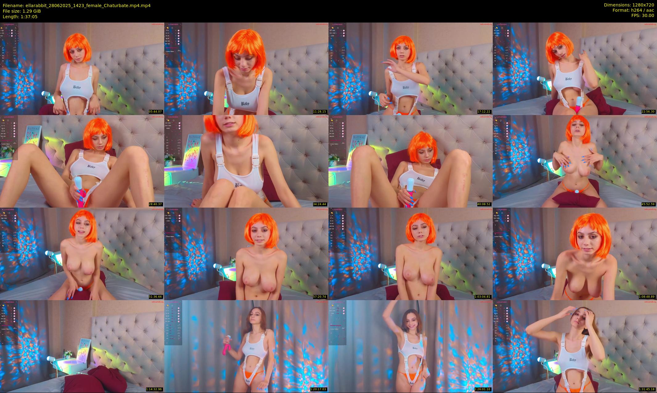 ellarabbit — 98 minute Chaturbate female cam show recording, 720p, Jun 28, 2025