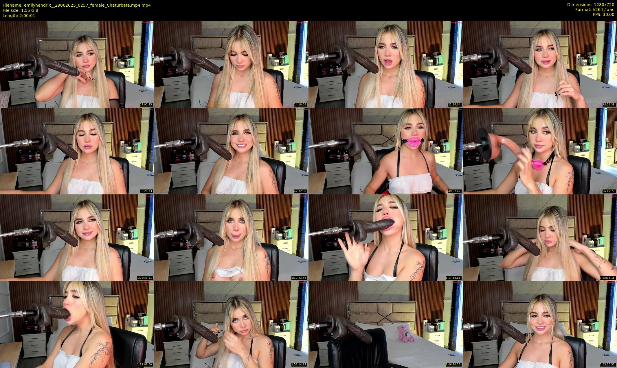 emilyhendrix_ — 121 minute Chaturbate couple cam show recording, 720p, Jun 29, 2025