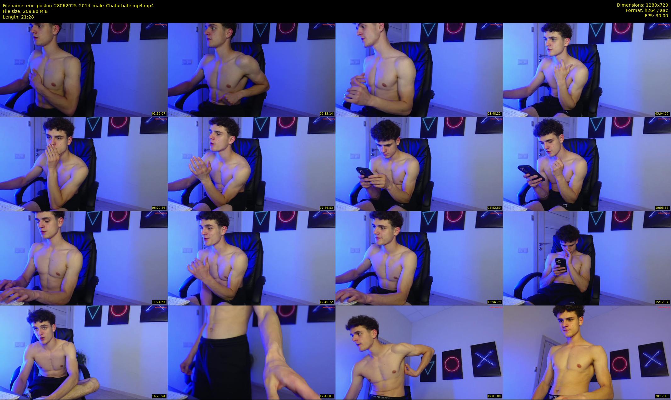 eric_poston — 22 minute Chaturbate male cam show recording, 720p, Jun 28, 2025