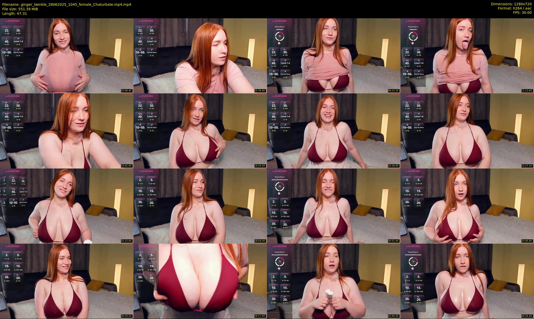 ginger_twinkle — 48 minute Chaturbate female cam show recording, 720p, Jun 28, 2025