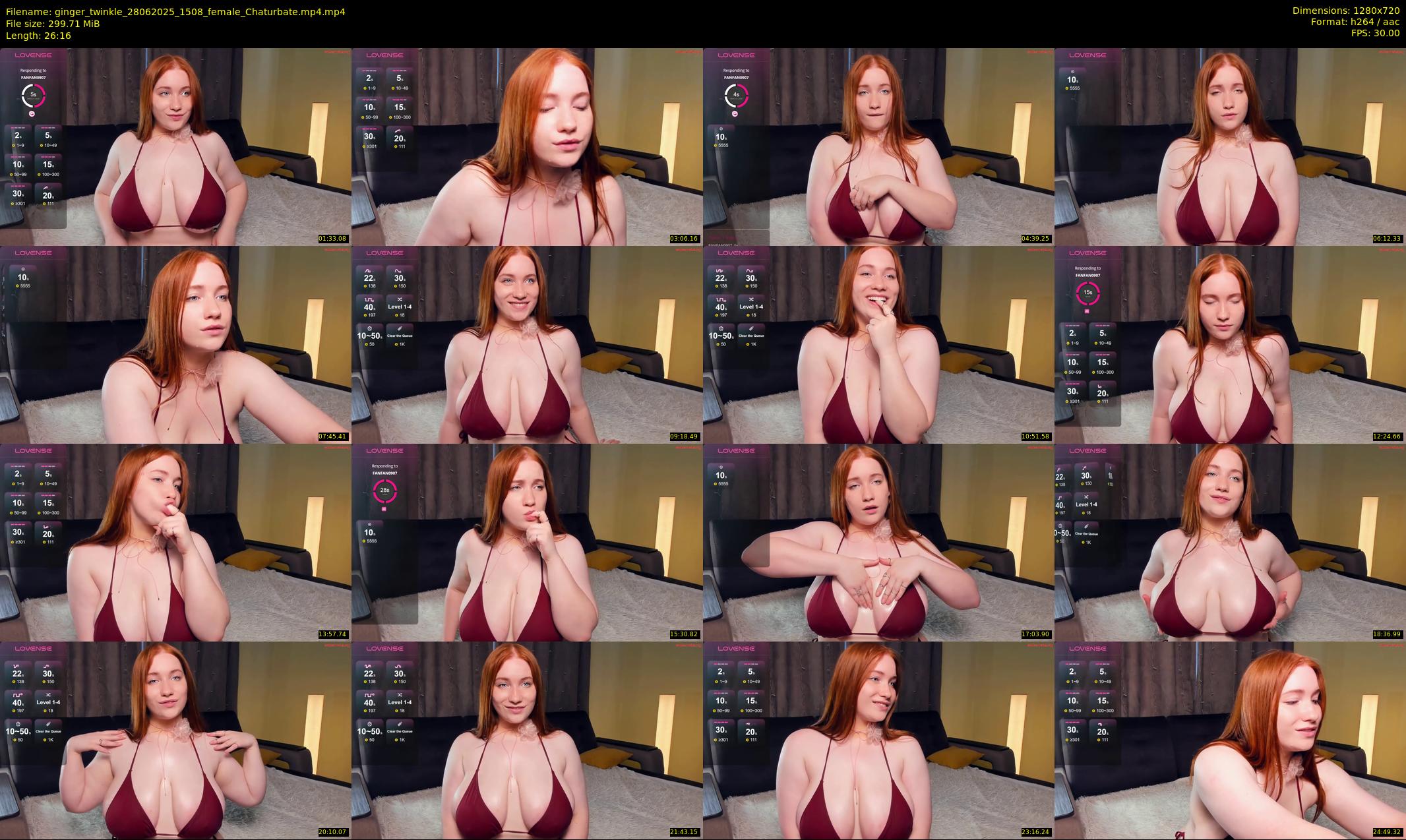 ginger_twinkle — 27 minute Chaturbate female cam show recording, 720p, Jun 28, 2025