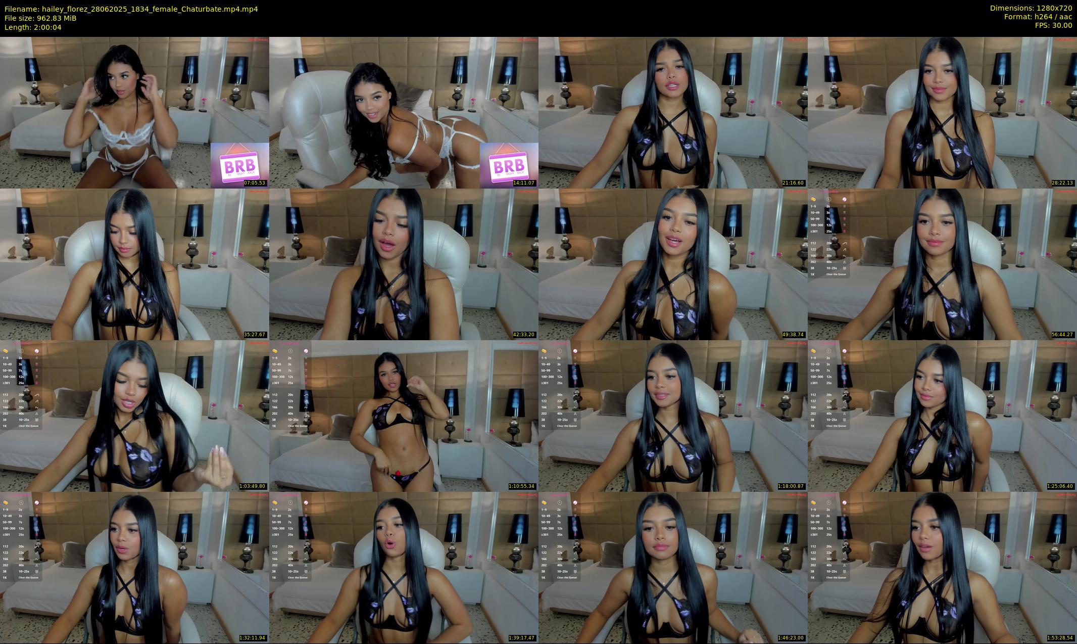 hailey_florez — 121 minute Chaturbate female cam show recording, 720p, Jun 28, 2025