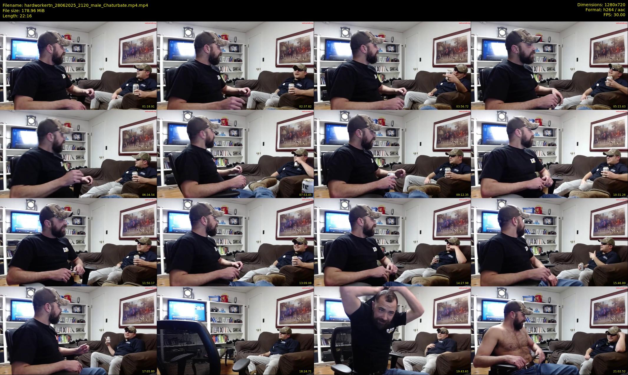 hardworkertn — 23 minute Chaturbate male cam show recording, 720p, Jun 28, 2025