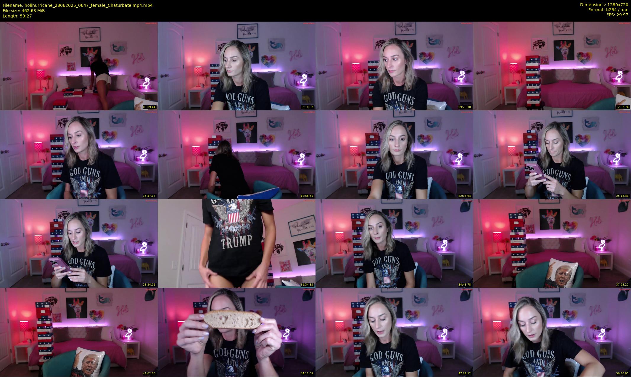 holihurricane — 54 minute Chaturbate female cam show recording, 720p, Jun 28, 2025