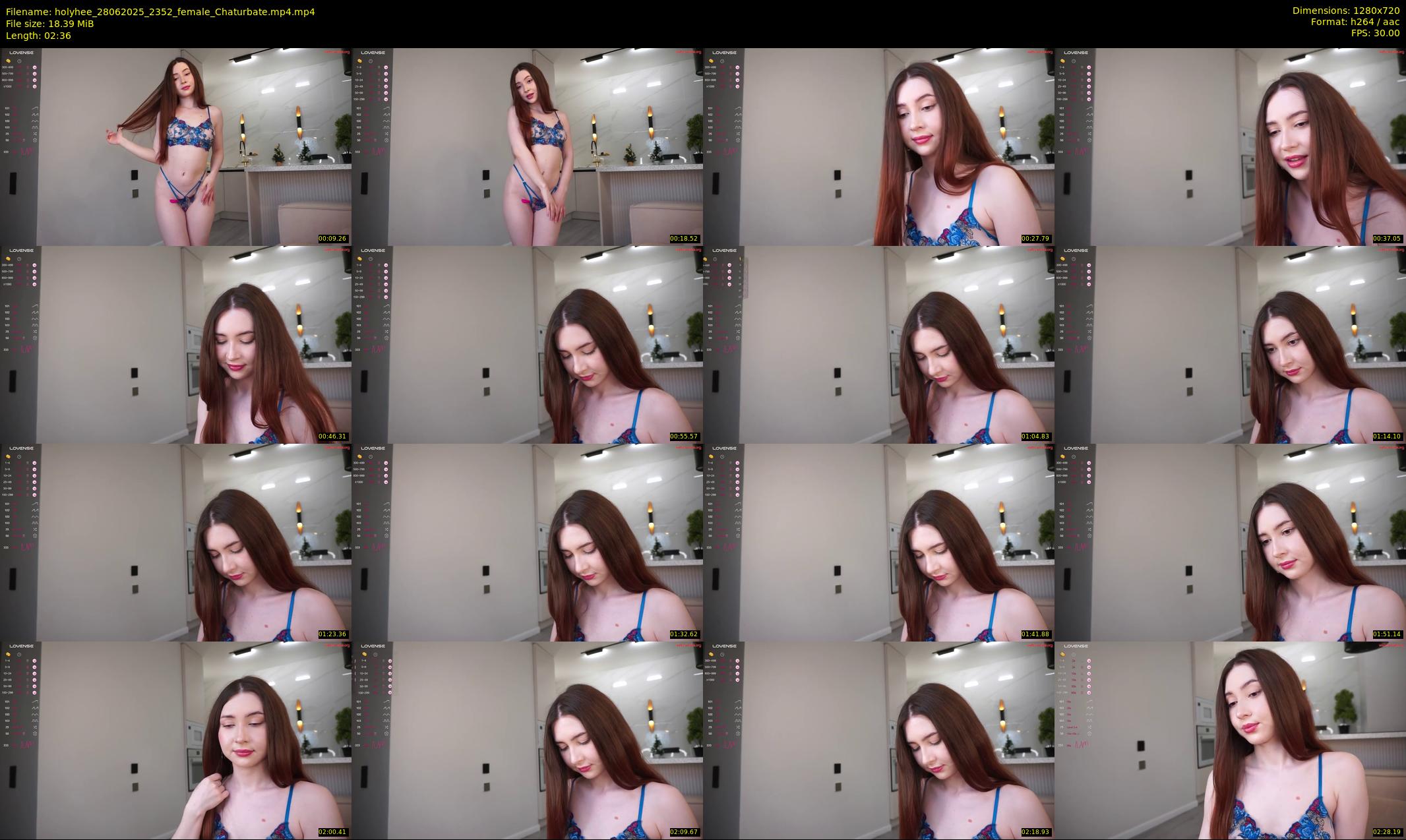 holyhee — 3 minute Chaturbate female cam show recording, 720p, Jun 28, 2025