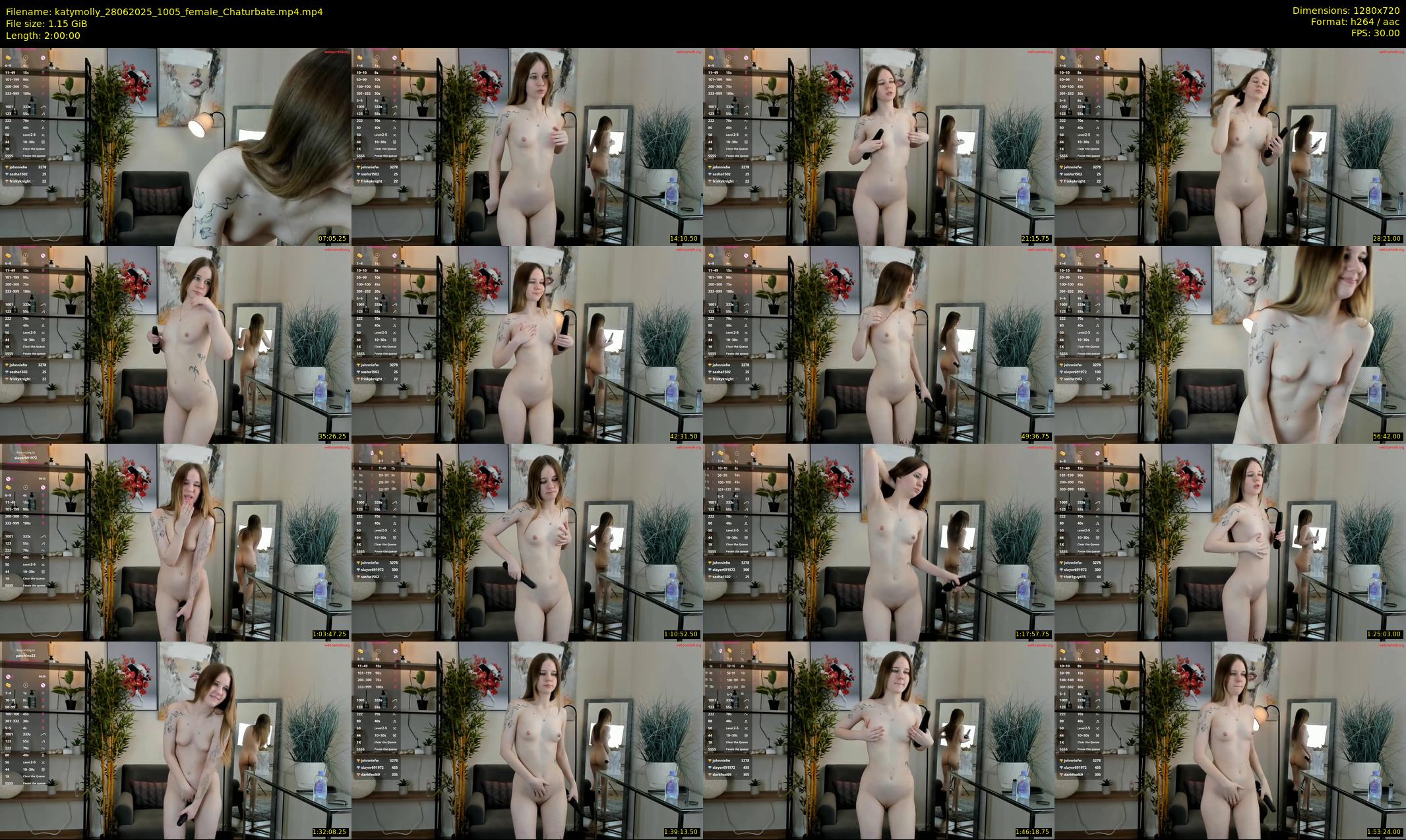katymolly — 120 minute Chaturbate female cam show recording, 720p, Jun 28, 2025