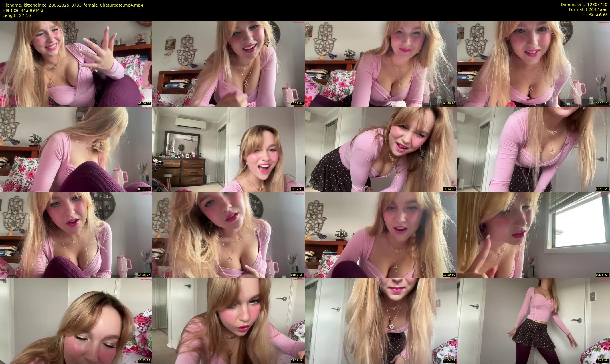kittengirlxo — 28 minute Chaturbate female cam show recording, 720p, Jun 28, 2025