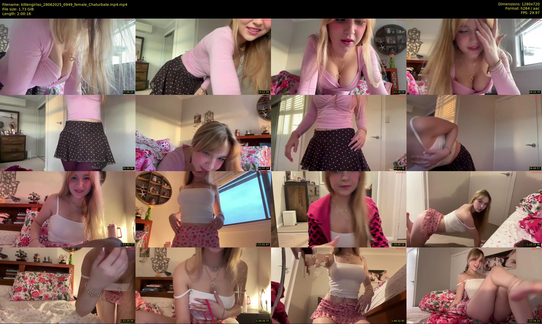 kittengirlxo — 121 minute Chaturbate female cam show recording, 720p, Jun 28, 2025