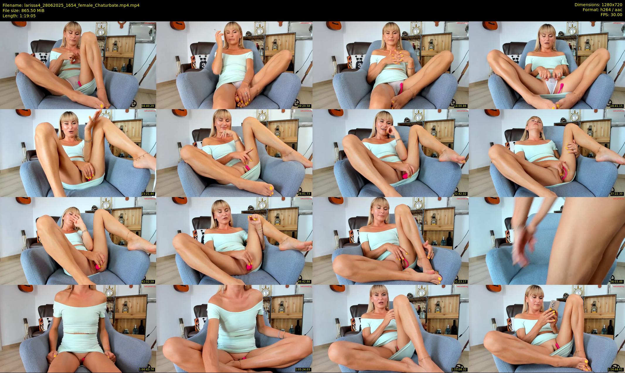 larissa4 — 80 minute Chaturbate female cam show recording, 720p, Jun 28, 2025