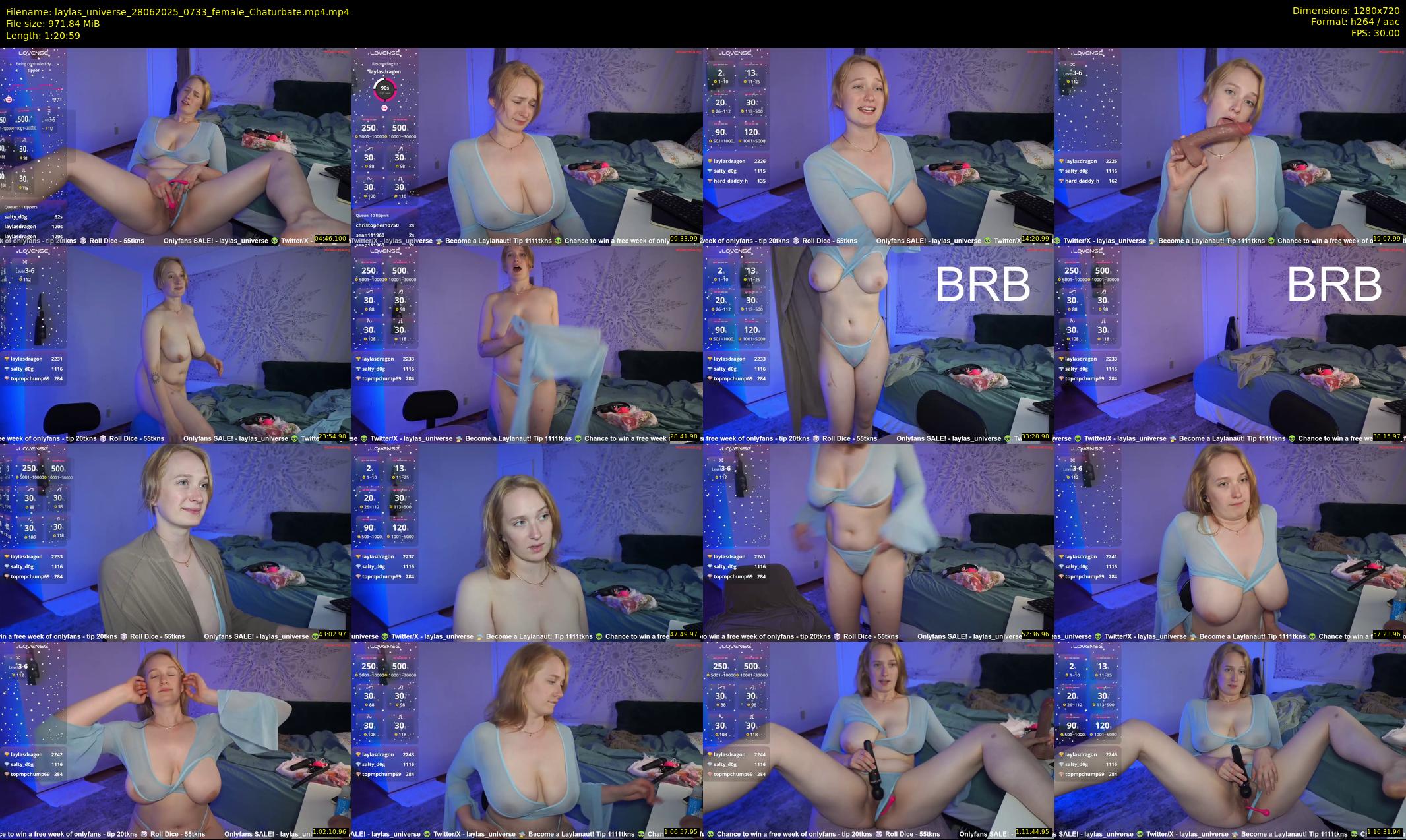 laylas_universe — 81 minute Chaturbate female cam show recording, 720p, Jun 28, 2025