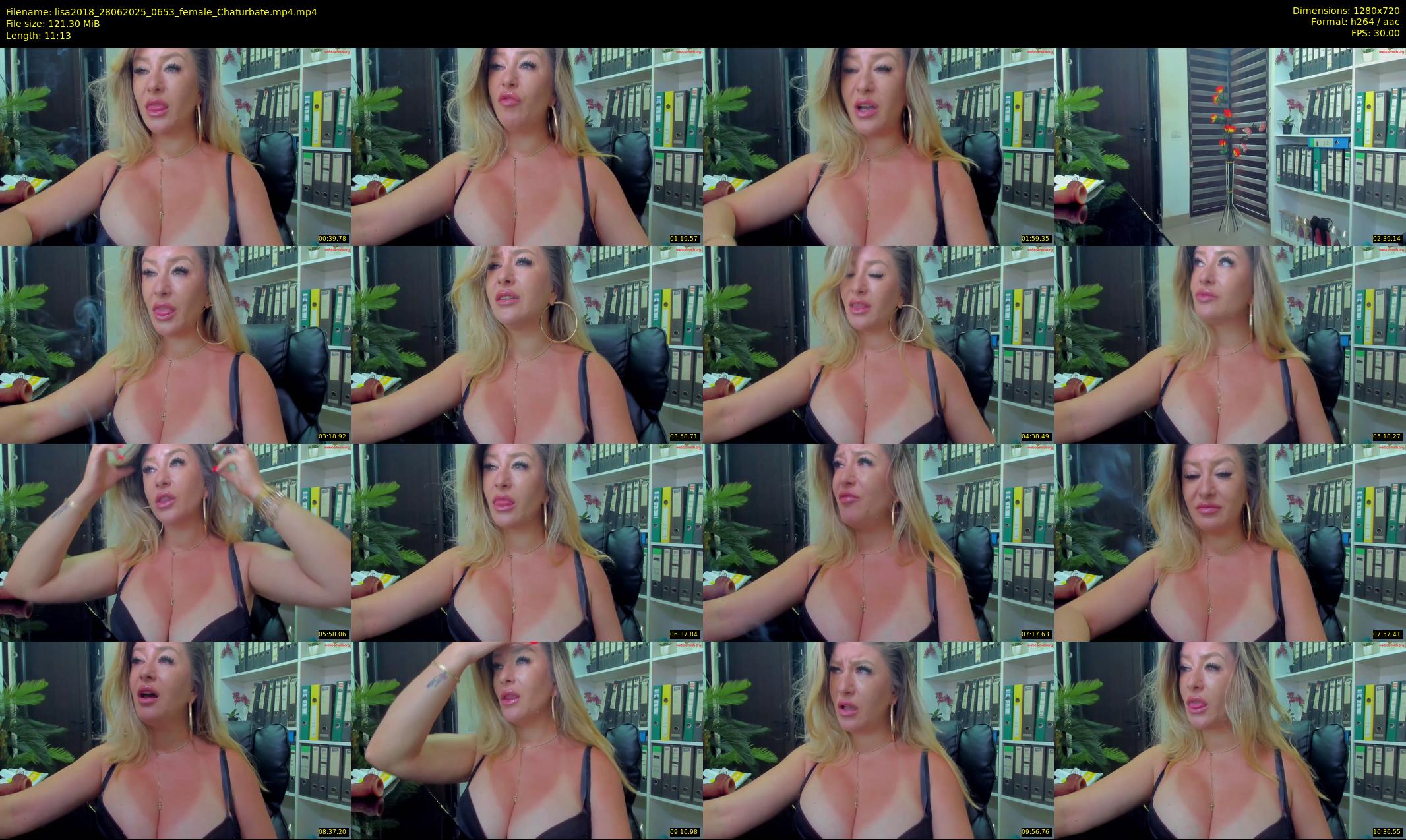 lisa2018 — 12 minute Chaturbate female cam show recording, 720p, Jun 28, 2025