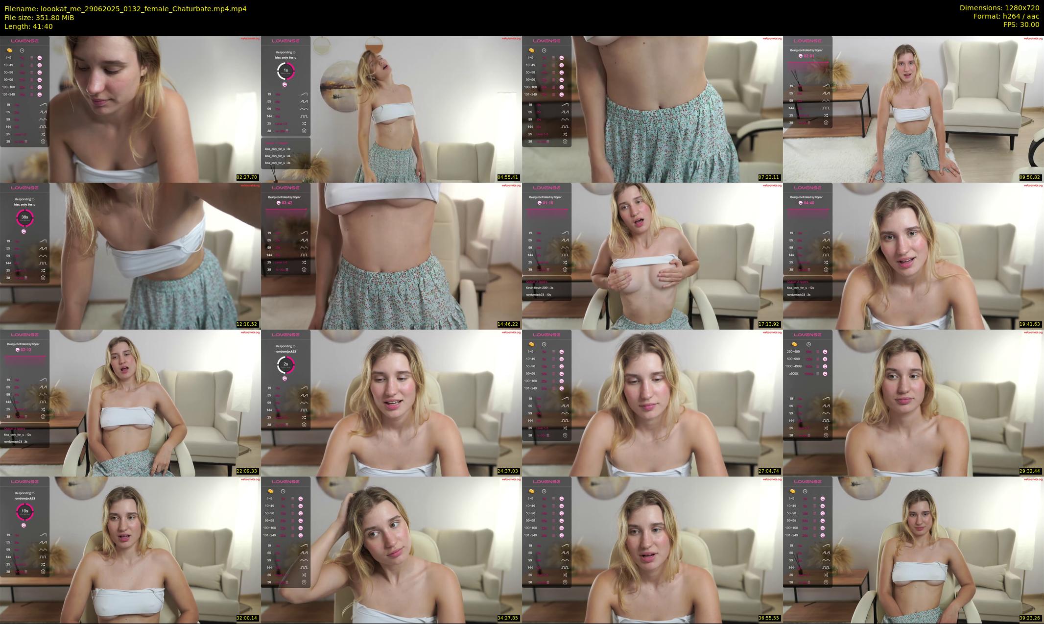 loookat_me — 42 minute Chaturbate female cam show recording, 720p, Jun 29, 2025
