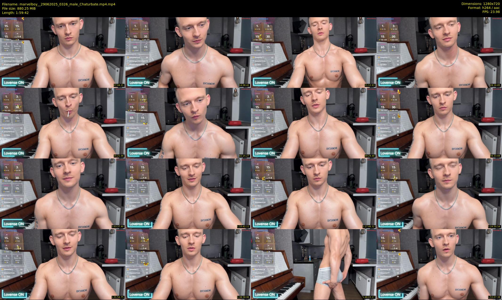 marvelboy_ — 120 minute Chaturbate male cam show recording, 720p, Jun 29, 2025