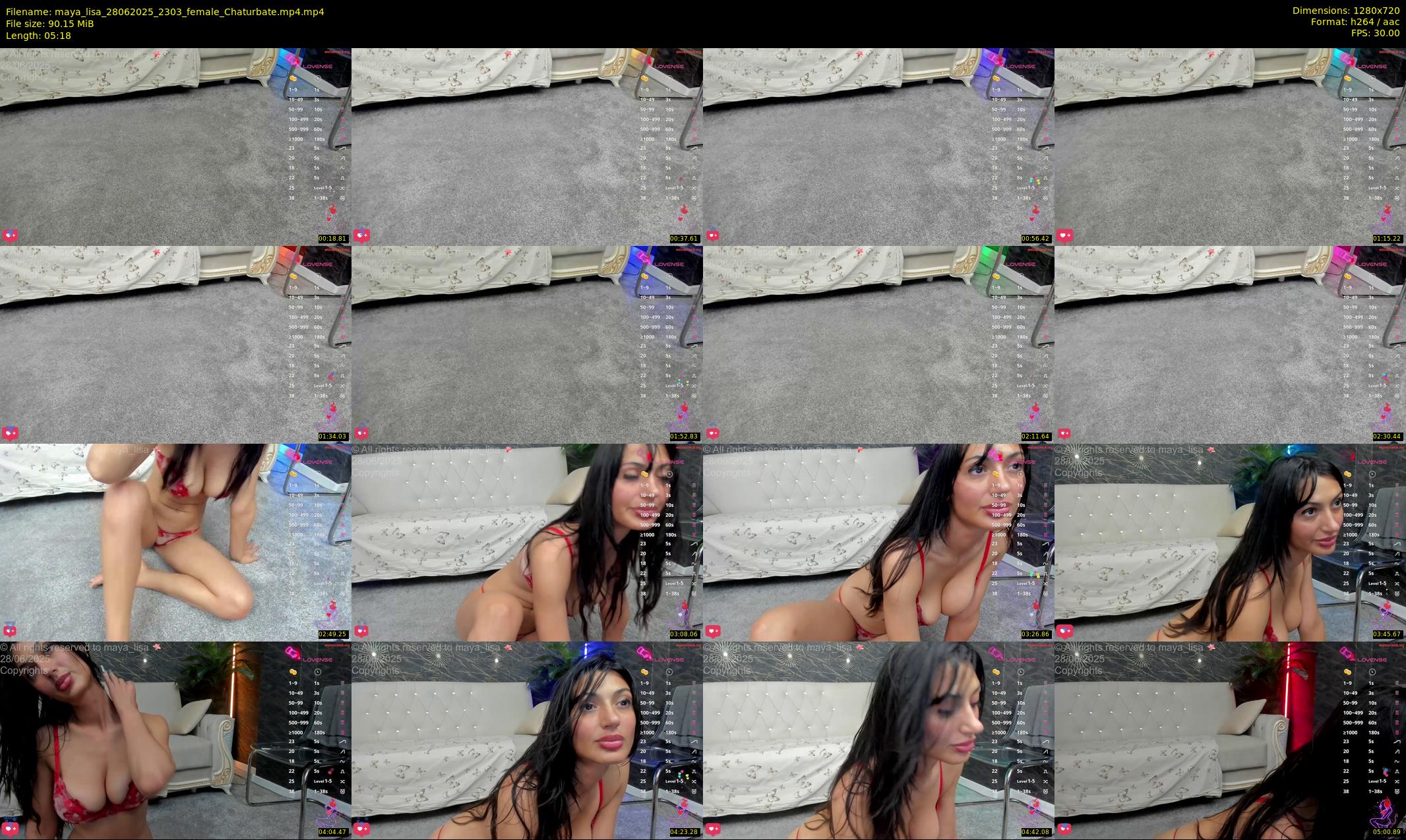 maya_lisa — 6 minute Chaturbate female cam show recording, 720p, Jun 28, 2025
