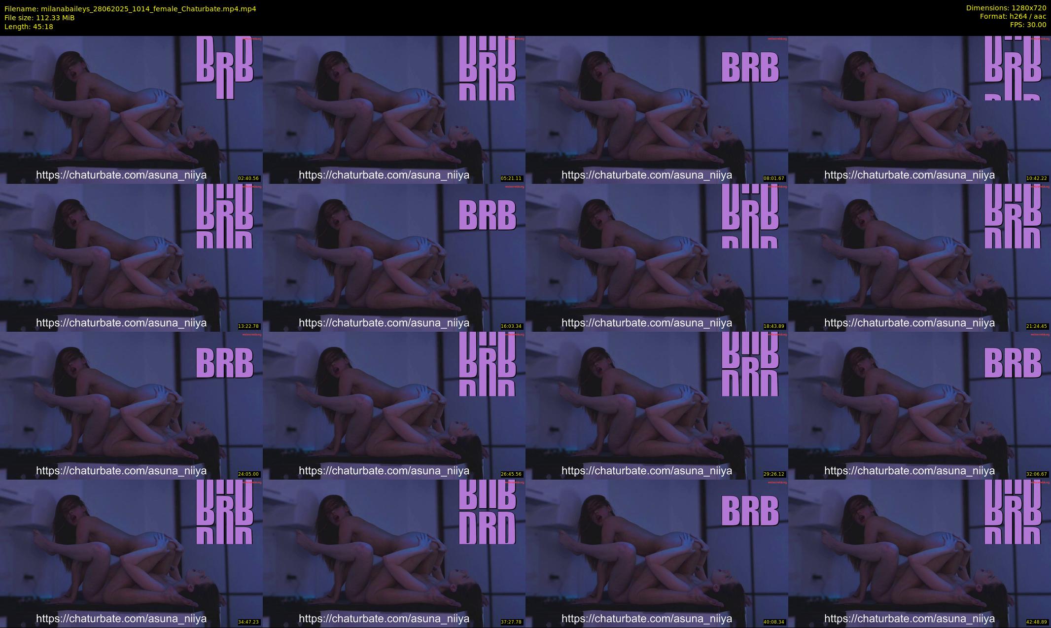 milanabaileys — 46 minute Chaturbate female cam show recording, 720p, Jun 28, 2025