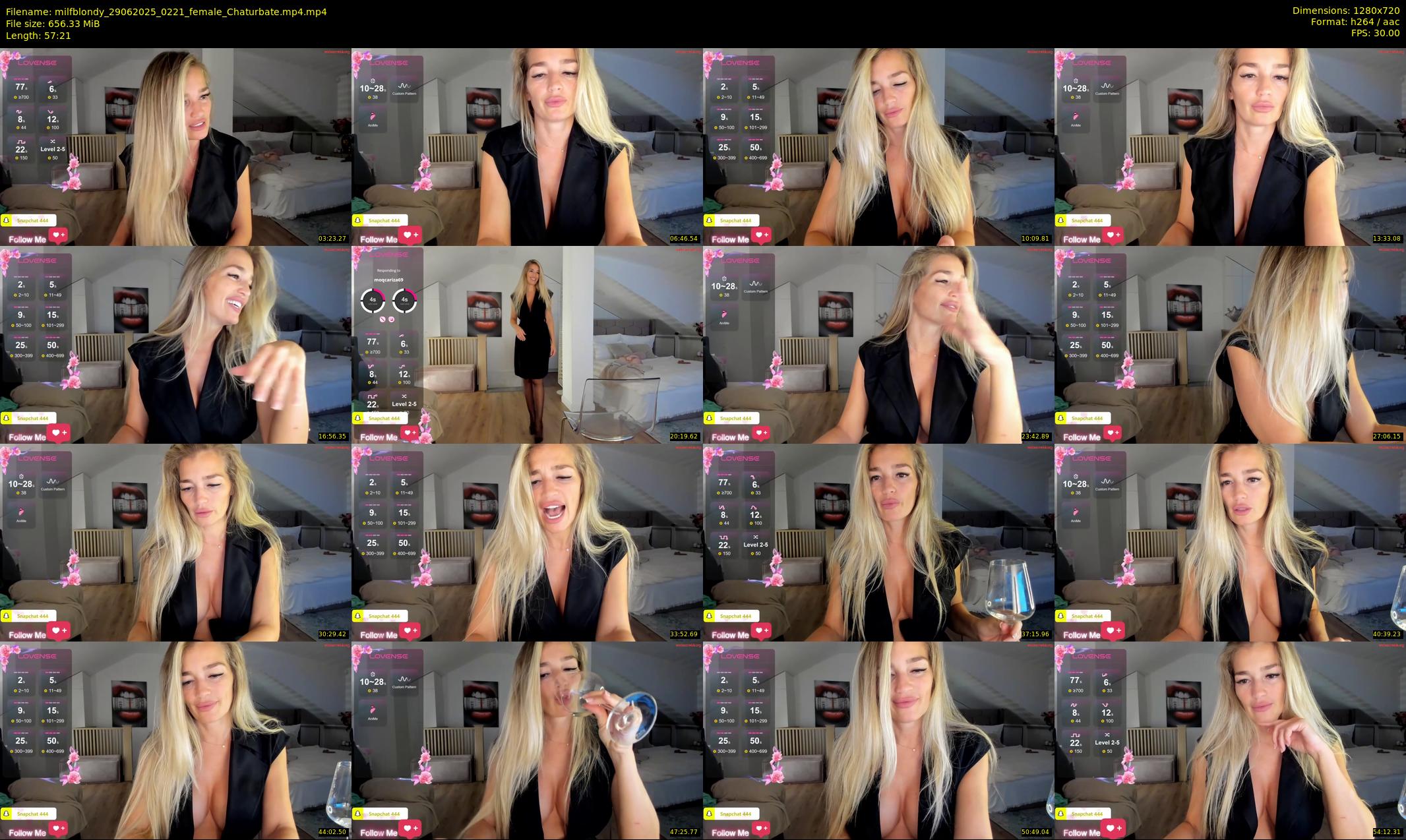 milfblondy — 58 minute Chaturbate female cam show recording, 720p, Jun 29, 2025