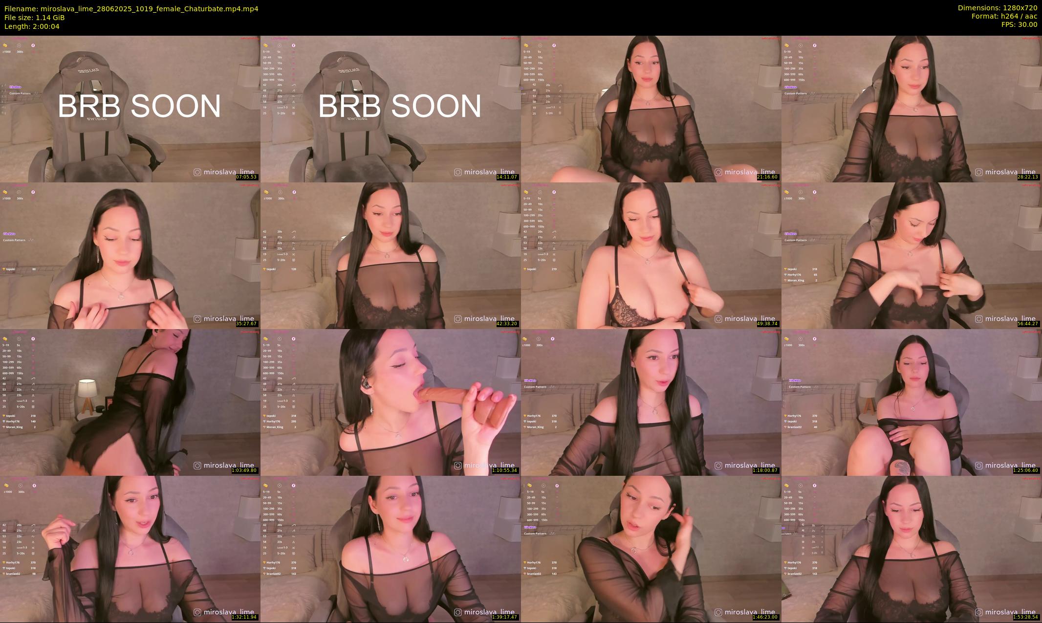 miroslava_lime — 121 minute Chaturbate female cam show recording, 720p, Jun 28, 2025