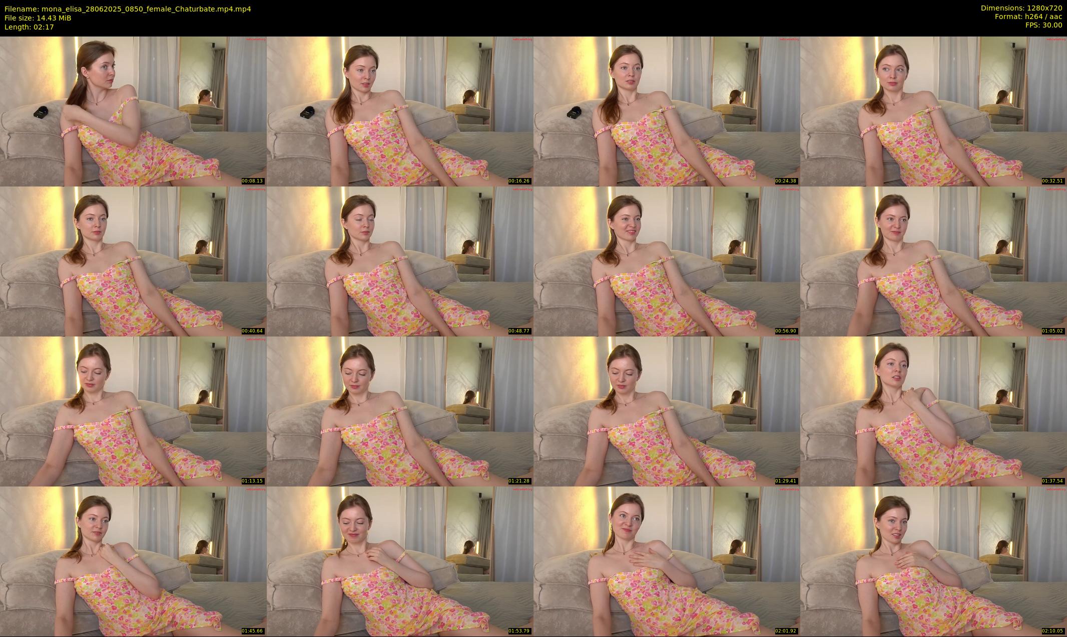 mona_elisa — 3 minute Chaturbate female cam show recording, 720p, Jun 28, 2025