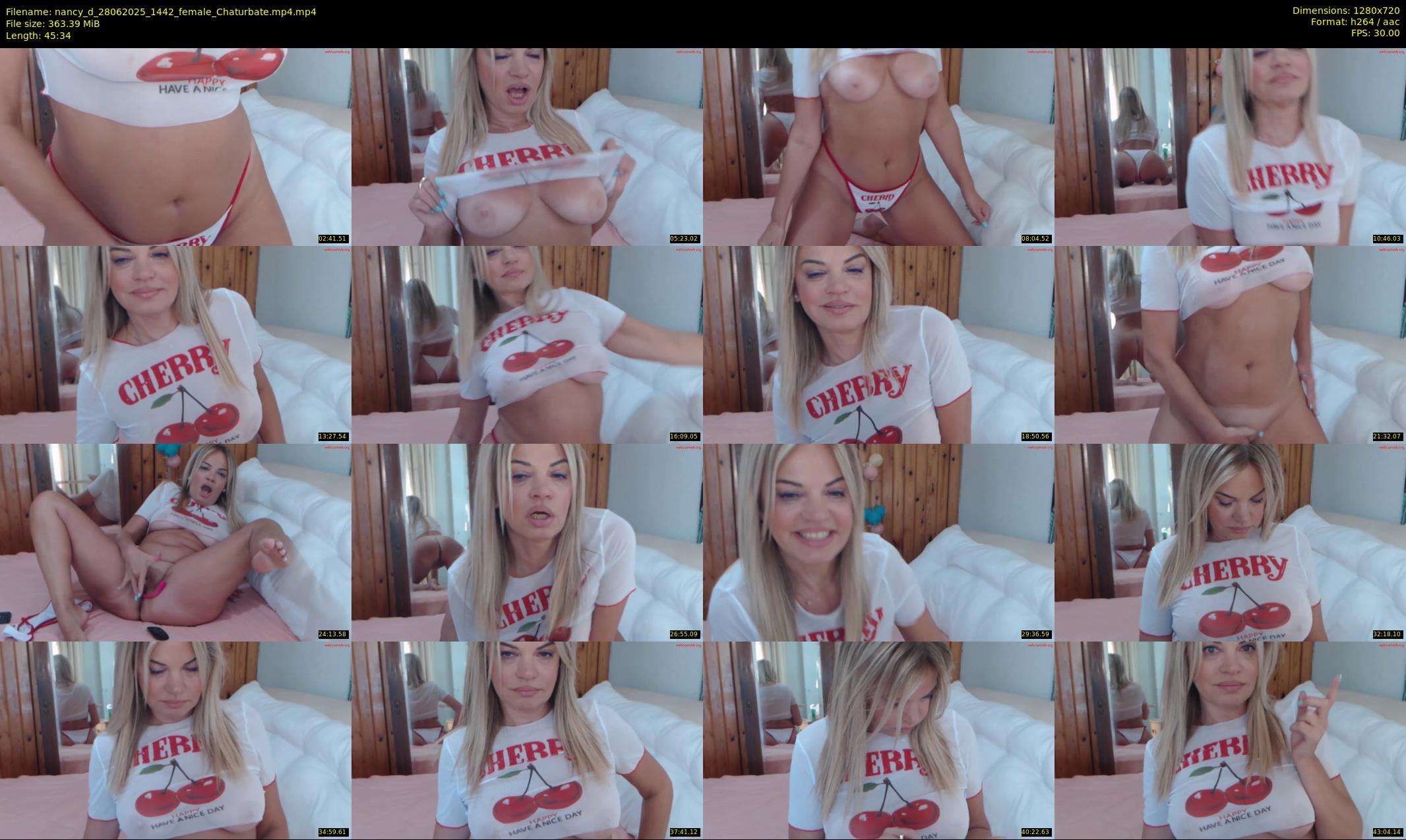 nancy_d — 46 minute Chaturbate female cam show recording, 720p, Jun 28, 2025