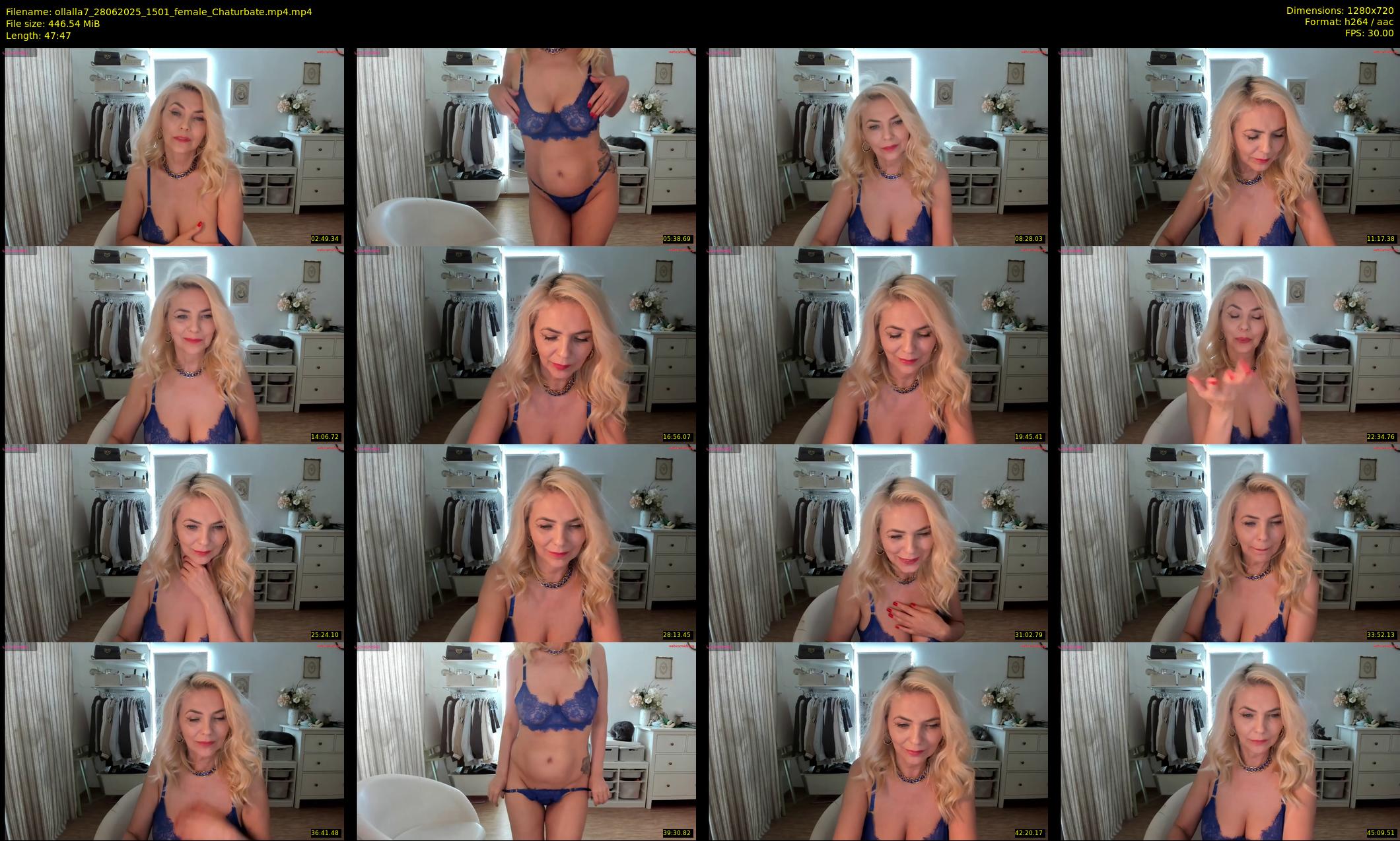 ollalla7 — 48 minute Chaturbate female cam show recording, 720p, Jun 28, 2025
