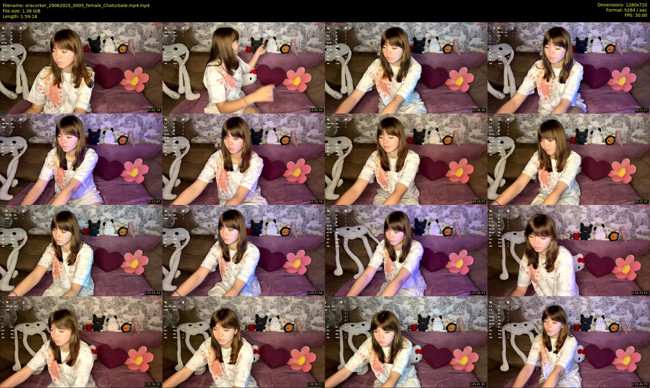 oracorker — 120 minute Chaturbate female cam show recording, 720p, Jun 29, 2025