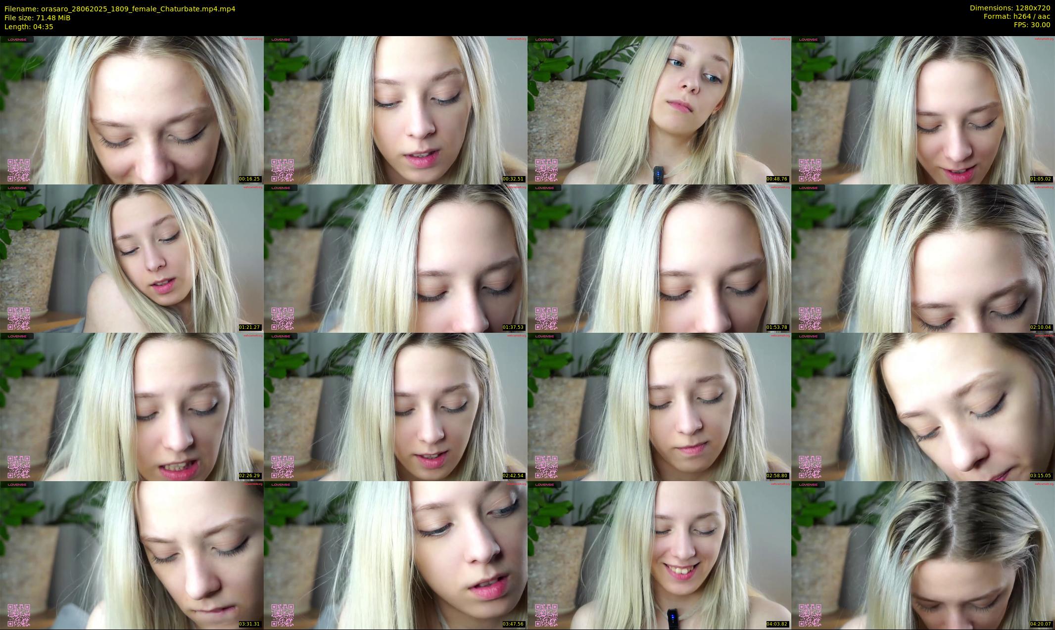 orasaro — 5 minute Chaturbate female cam show recording, 720p, Jun 28, 2025