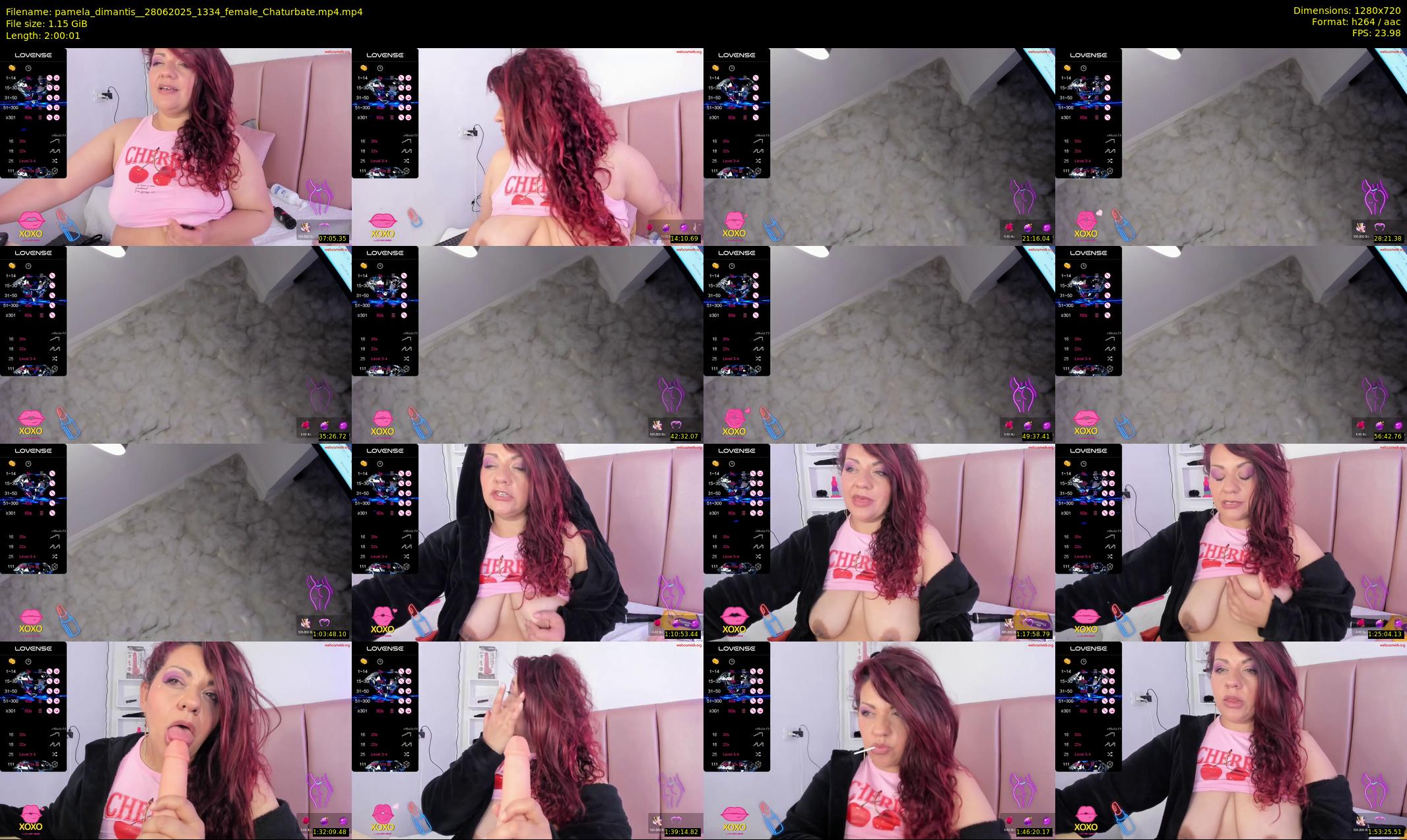 pamela_dimantis_ — 121 minute Chaturbate female cam show recording, 720p, Jun 28, 2025