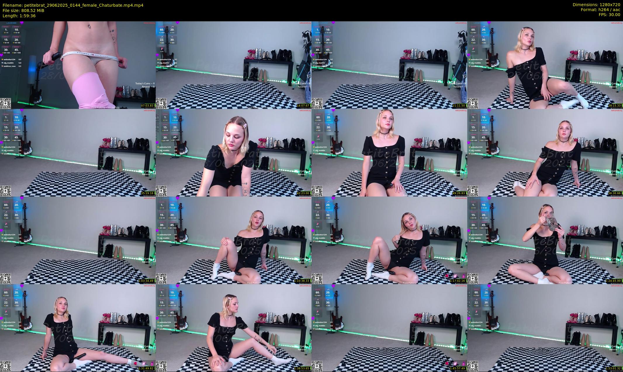 petitebrat — 120 minute Chaturbate female cam show recording, 720p, Jun 29, 2025