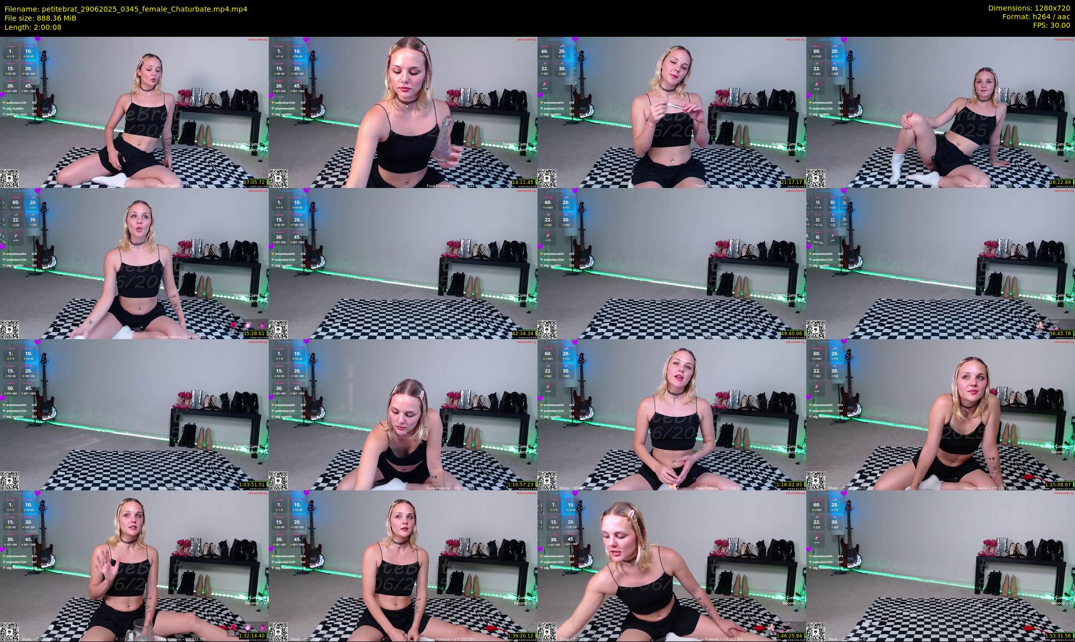 petitebrat — 121 minute Chaturbate female cam show recording, 720p, Jun 29, 2025