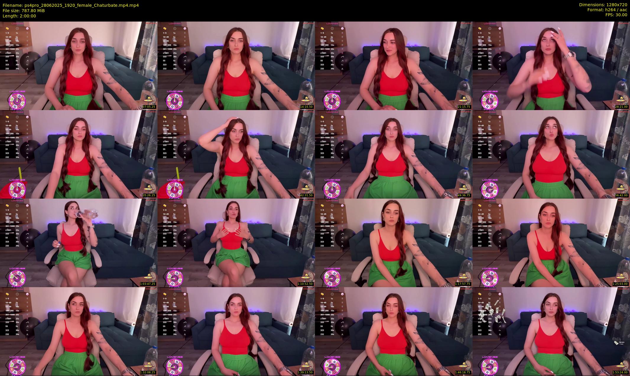 ps4pro — 120 minute Chaturbate female cam show recording, 720p, Jun 28, 2025