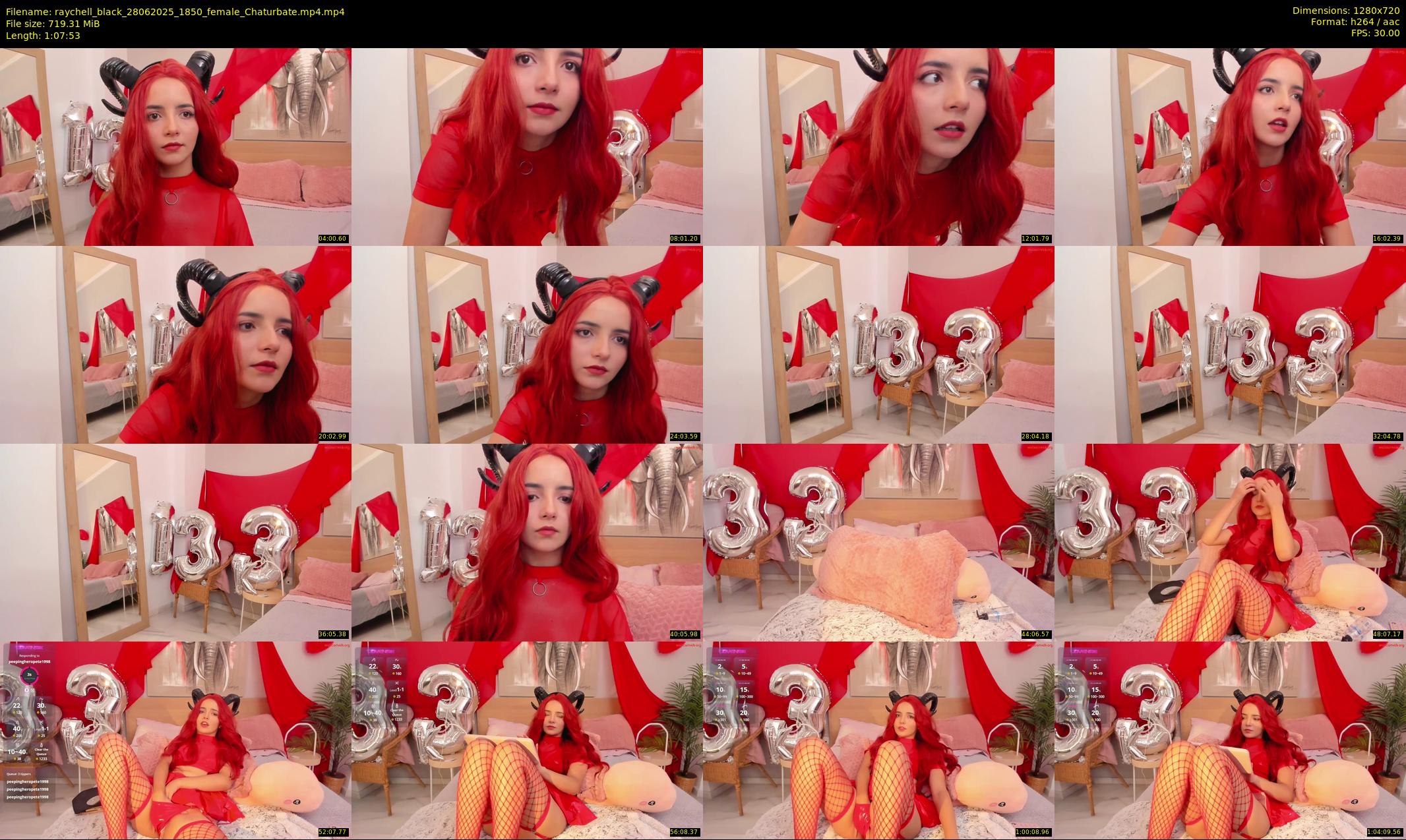 raychell_black — 68 minute Chaturbate female cam show recording, 720p, Jun 28, 2025