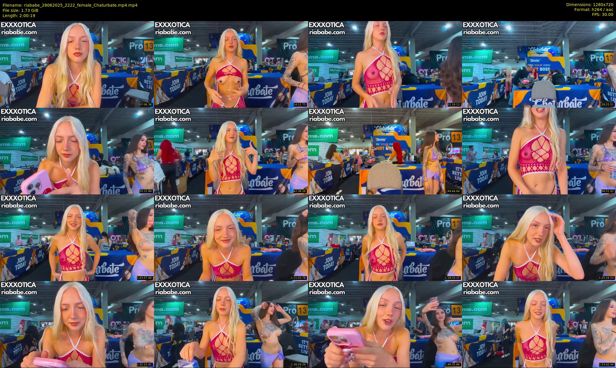 riababe — 121 minute Chaturbate female cam show recording, 720p, Jun 28, 2025