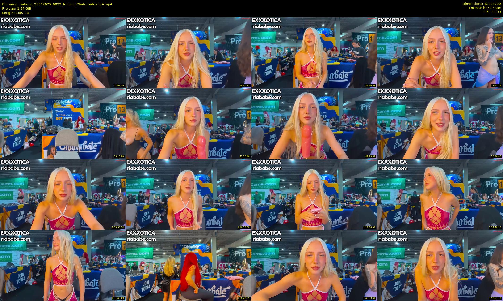 riababe — 120 minute Chaturbate female cam show recording, 720p, Jun 29, 2025