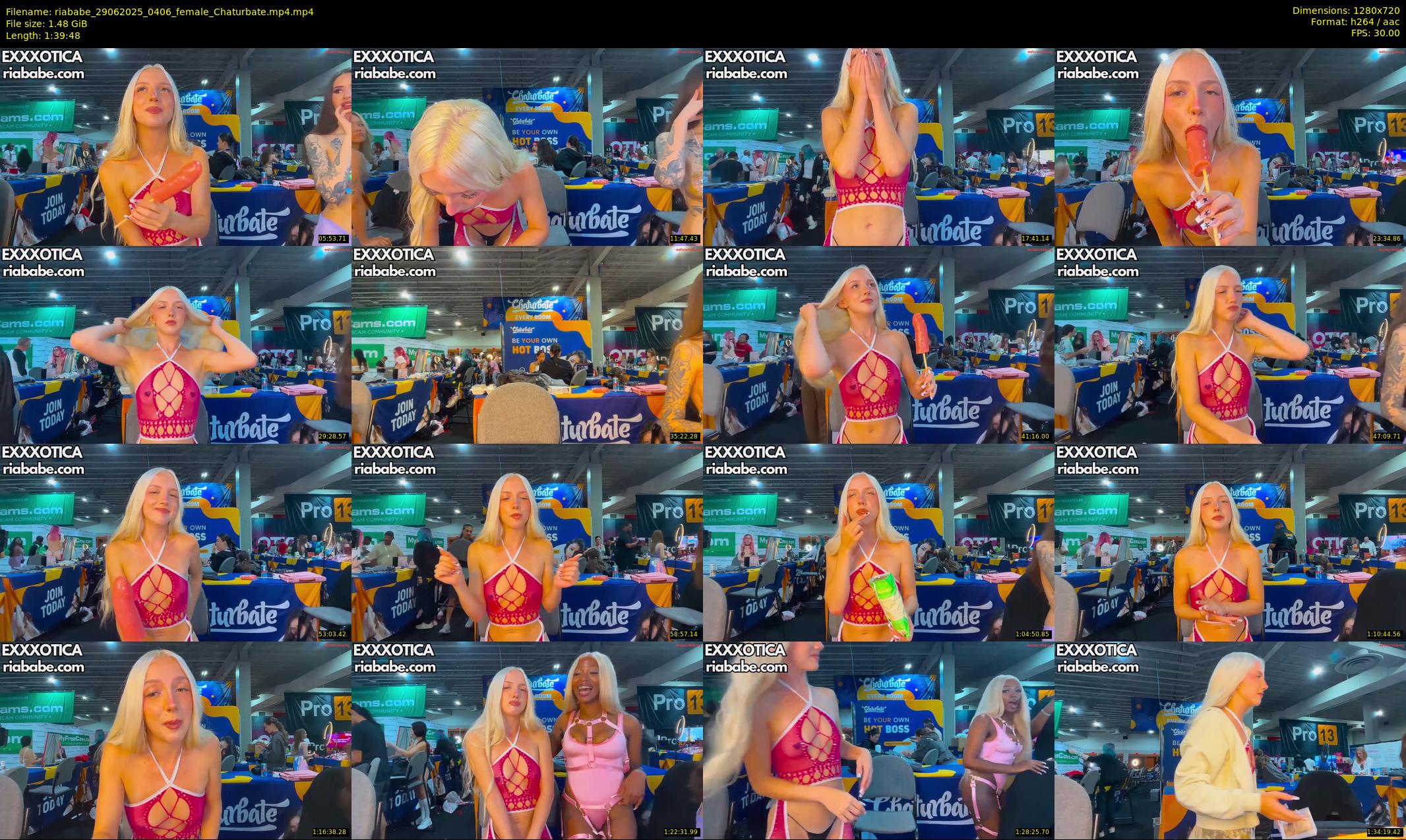 riababe — 100 minute Chaturbate female cam show recording, 720p, Jun 29, 2025