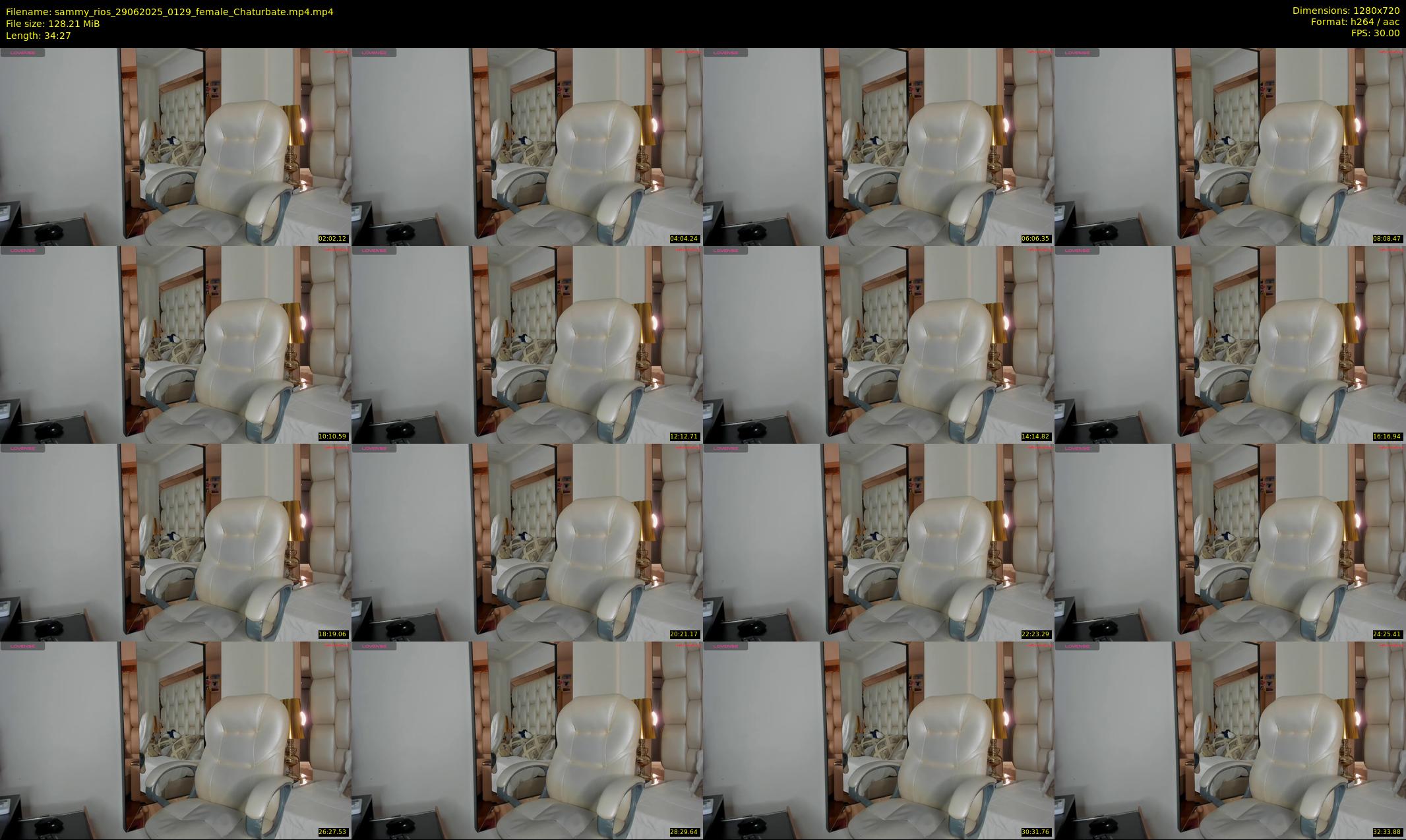 sammy_rios — 35 minute Chaturbate female cam show recording, 720p, Jun 29, 2025