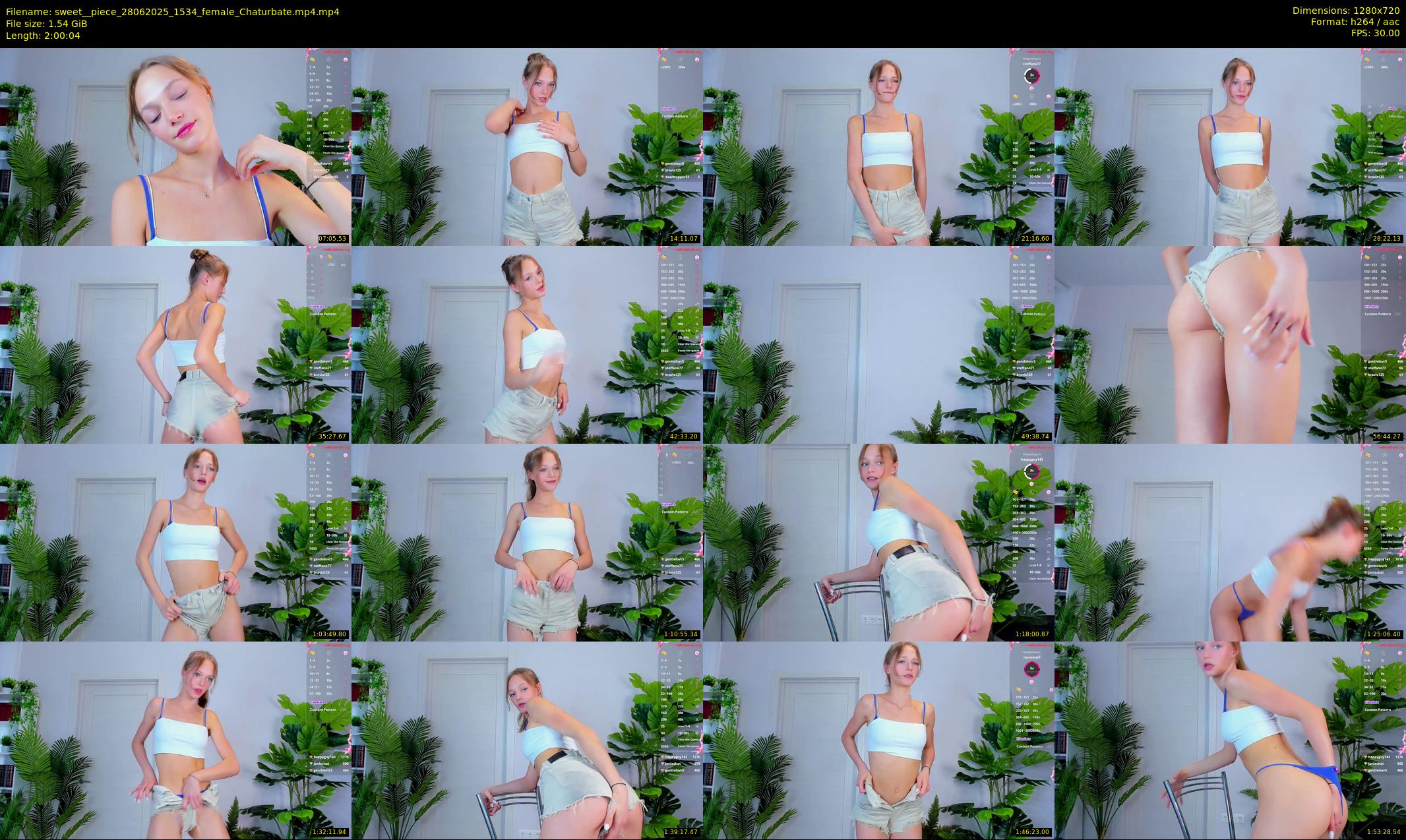 sweet__piece — 121 minute Chaturbate female cam show recording, 720p, Jun 28, 2025