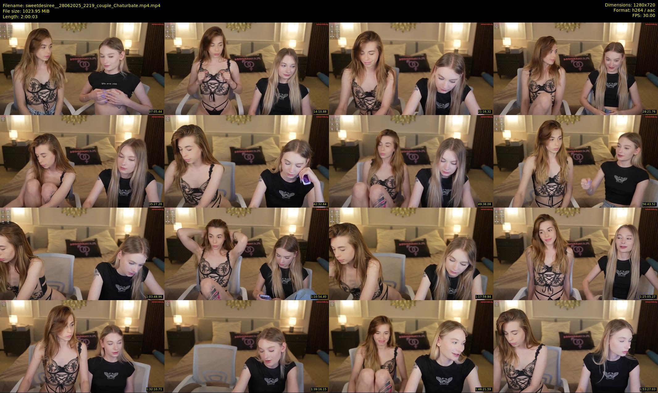 sweetdesiree_ — 121 minute Chaturbate couple cam show recording, 720p, Jun 28, 2025