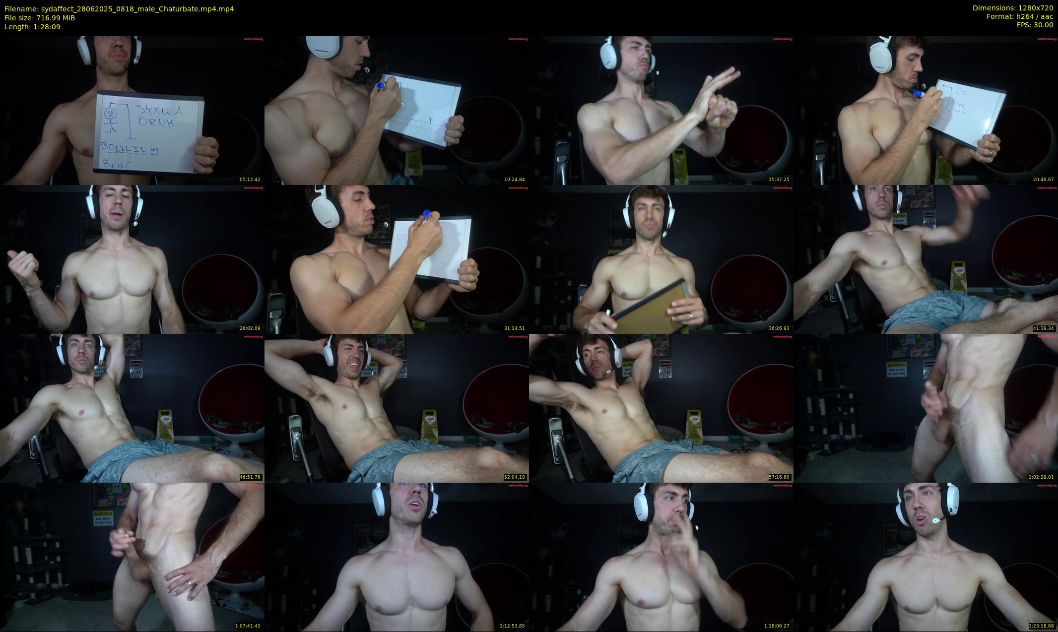 sydaffect — 89 minute Chaturbate male cam show recording, 720p, Jun 28, 2025