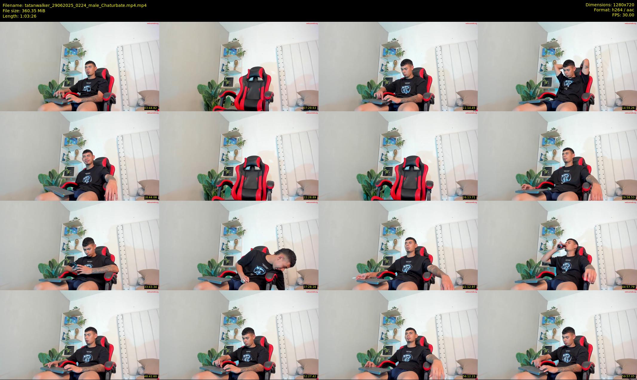 tatanwalker — 64 minute Chaturbate male cam show recording, 720p, Jun 29, 2025
