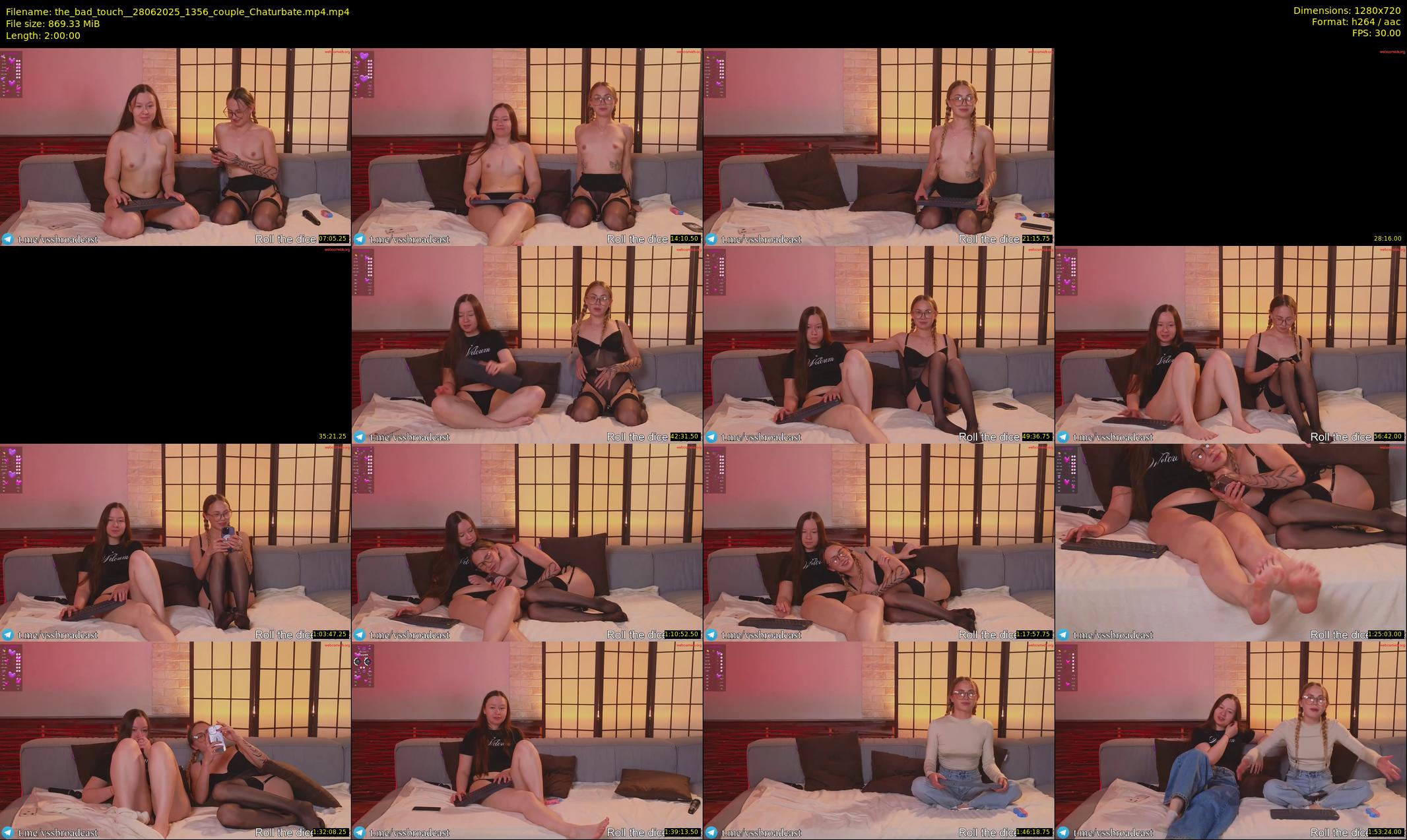the_bad_touch_ — 120 minute Chaturbate couple cam show recording, 720p, Jun 28, 2025