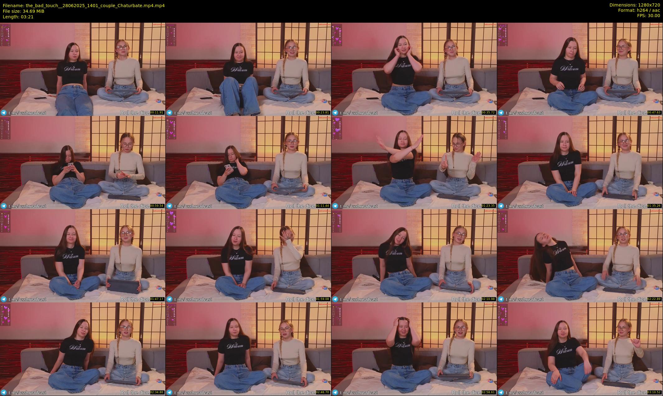 the_bad_touch_ — 4 minute Chaturbate couple cam show recording, 720p, Jun 28, 2025