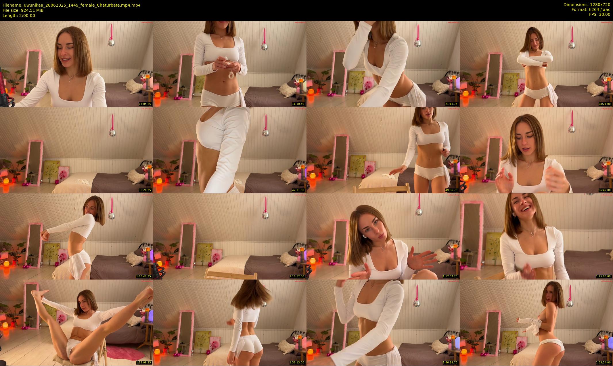 uwunikaa — 120 minute Chaturbate female cam show recording, 720p, Jun 28, 2025