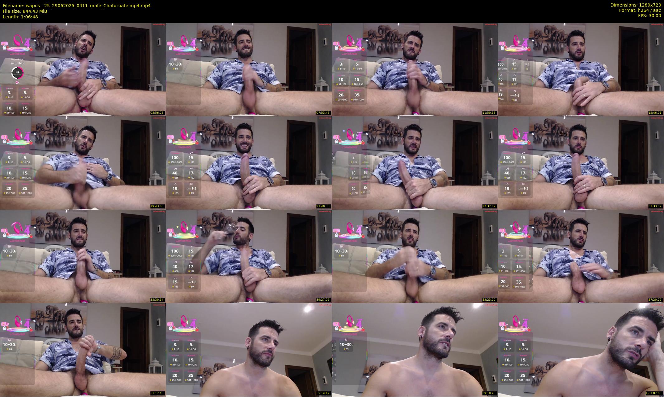 wapos__25 — 67 minute Chaturbate male cam show recording, 720p, Jun 29, 2025
