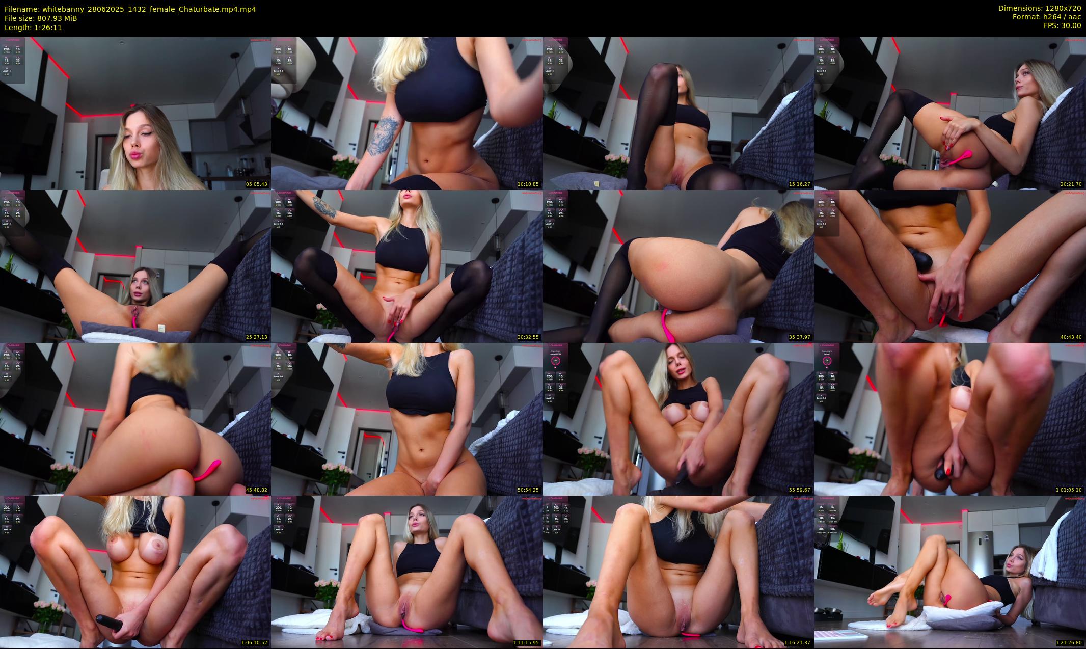 whitebanny — 87 minute Chaturbate couple cam show recording, 720p, Jun 28, 2025
