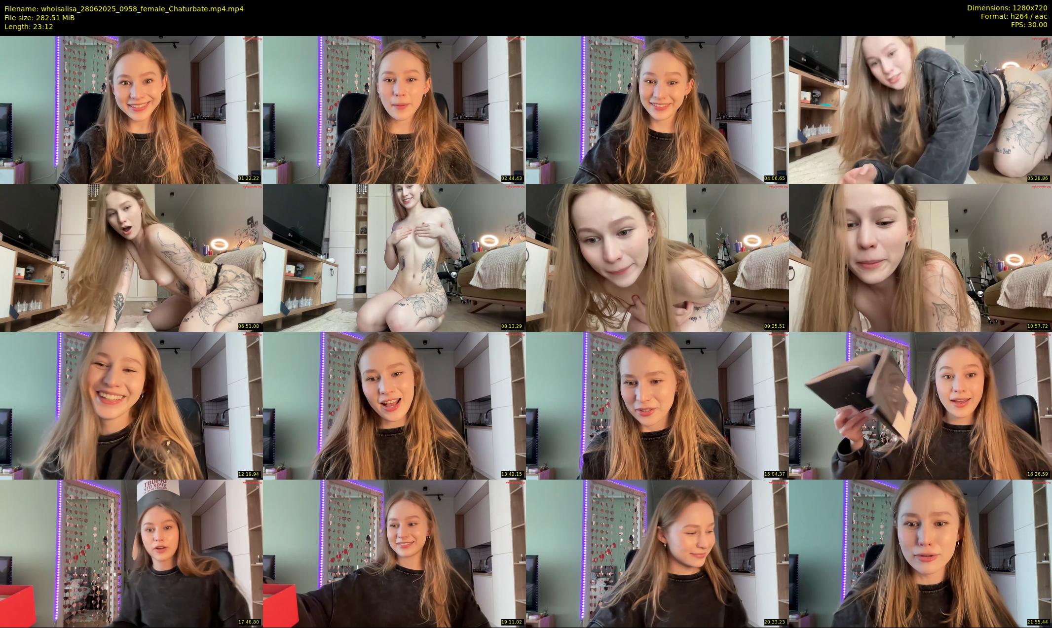 whoisalisa — 24 minute Chaturbate female cam show recording, 720p, Jun 28, 2025
