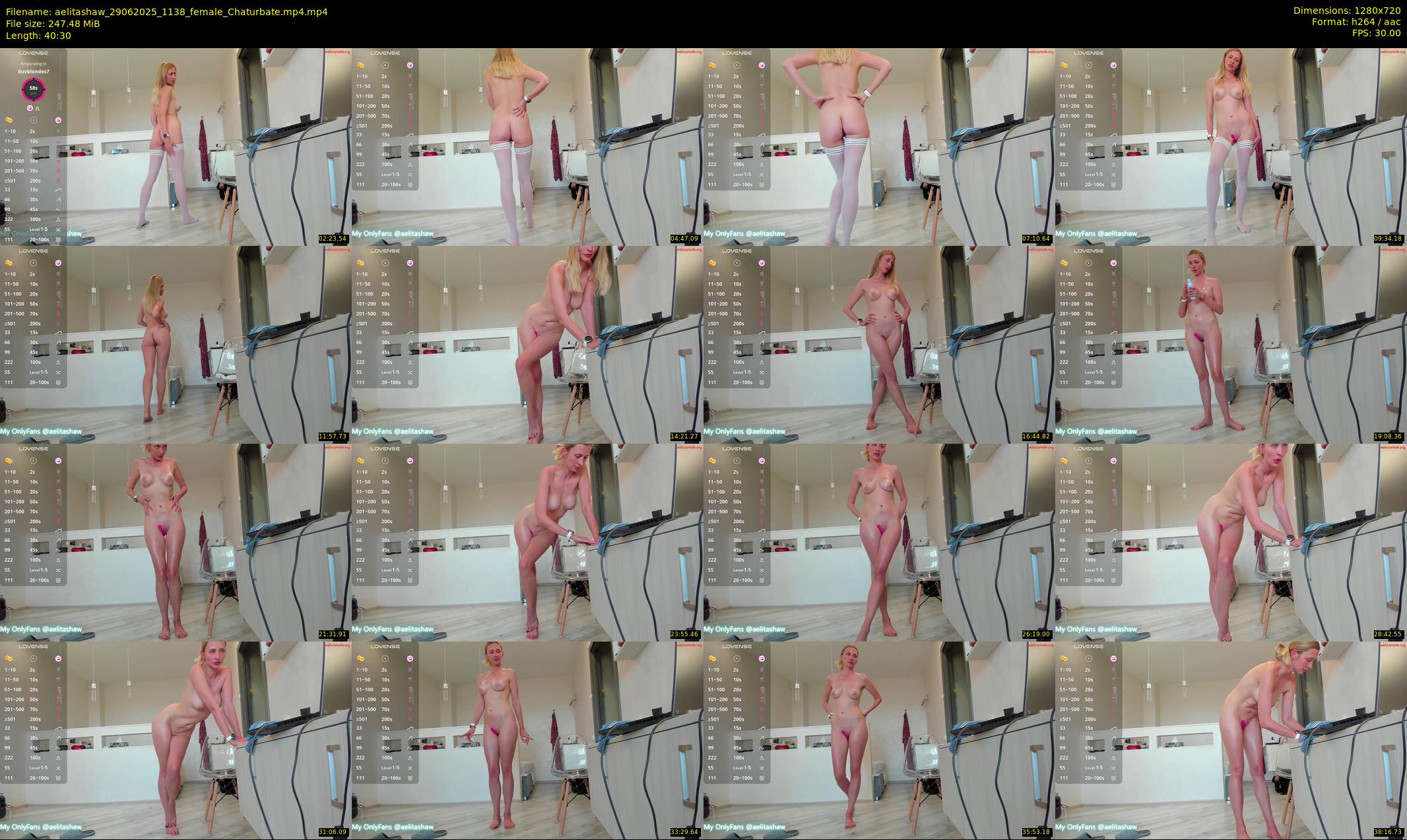 aelitashaw — 41 minute Chaturbate female cam show recording, 720p, Jun 29, 2025
