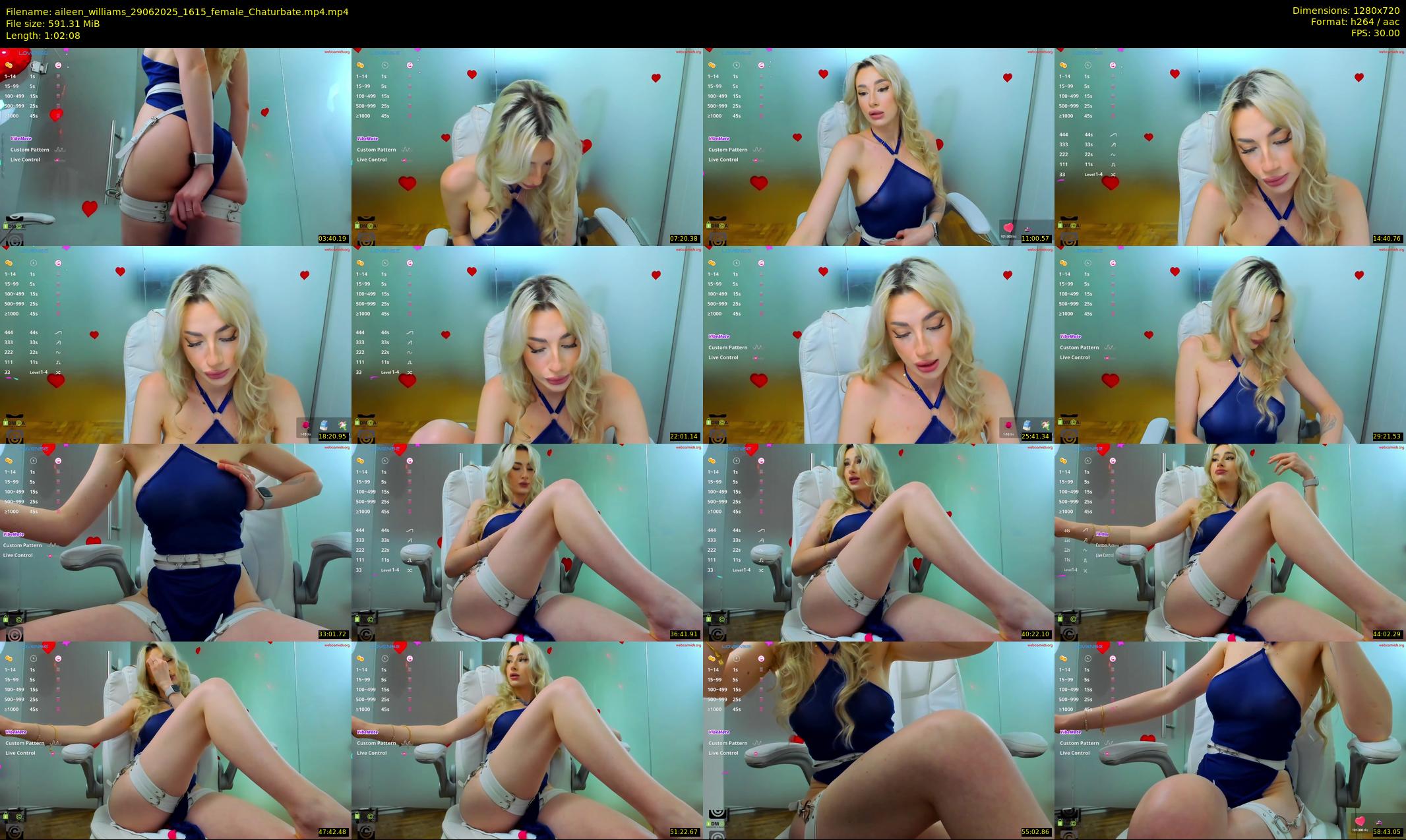 aileen_williams — 63 minute Chaturbate female cam show recording, 720p, Jun 29, 2025