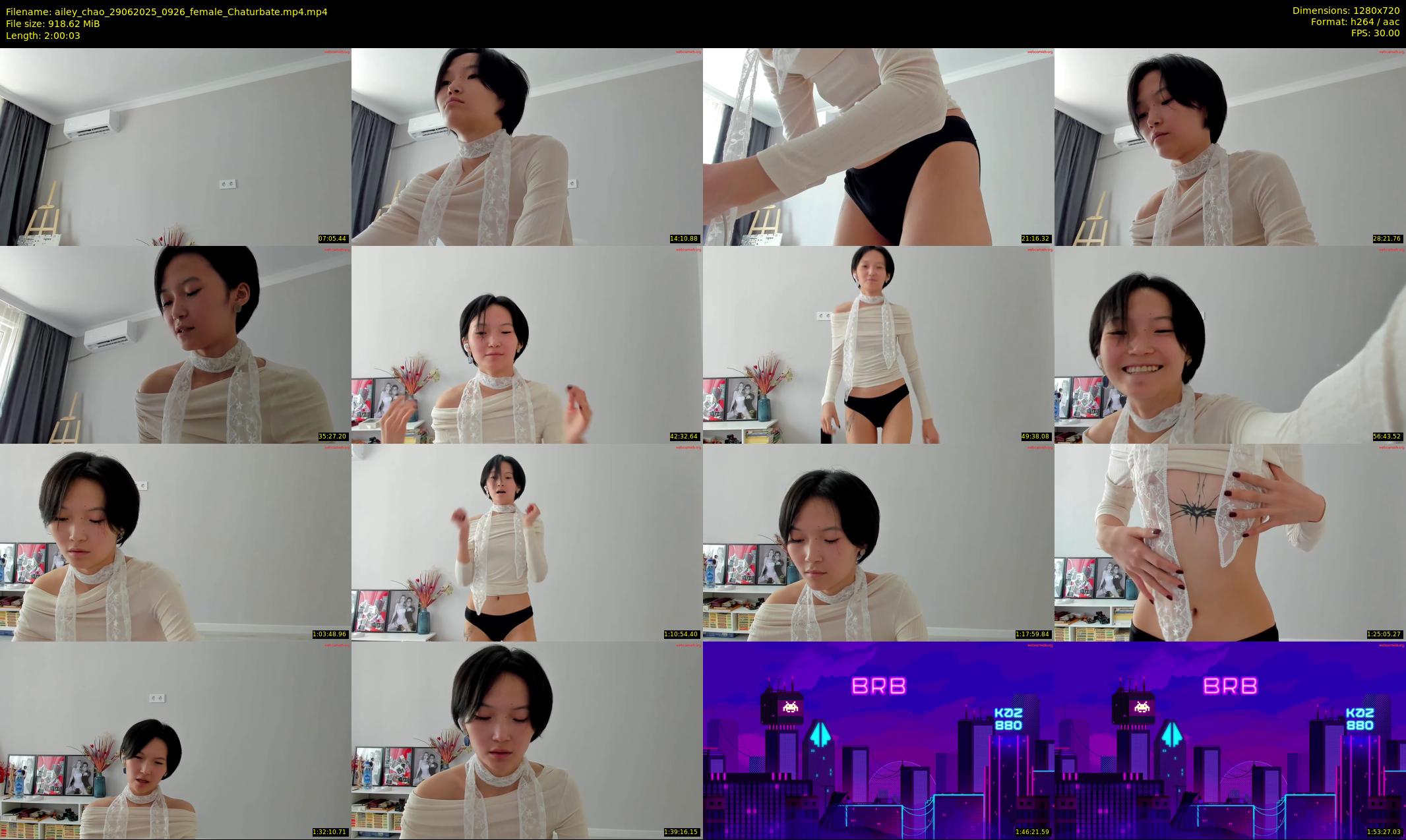 ailey_chao — 121 minute Chaturbate female cam show recording, 720p, Jun 29, 2025