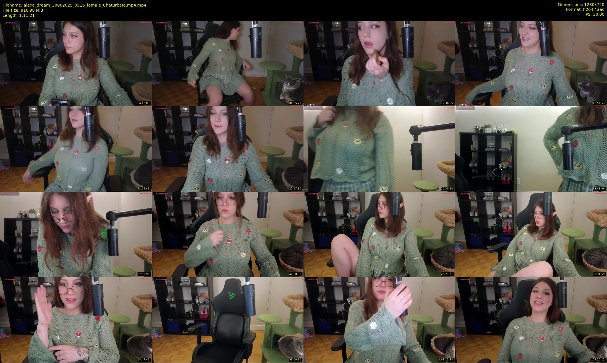 alexa_dream — 72 minute Chaturbate female cam show recording, 720p, Jun 30, 2025