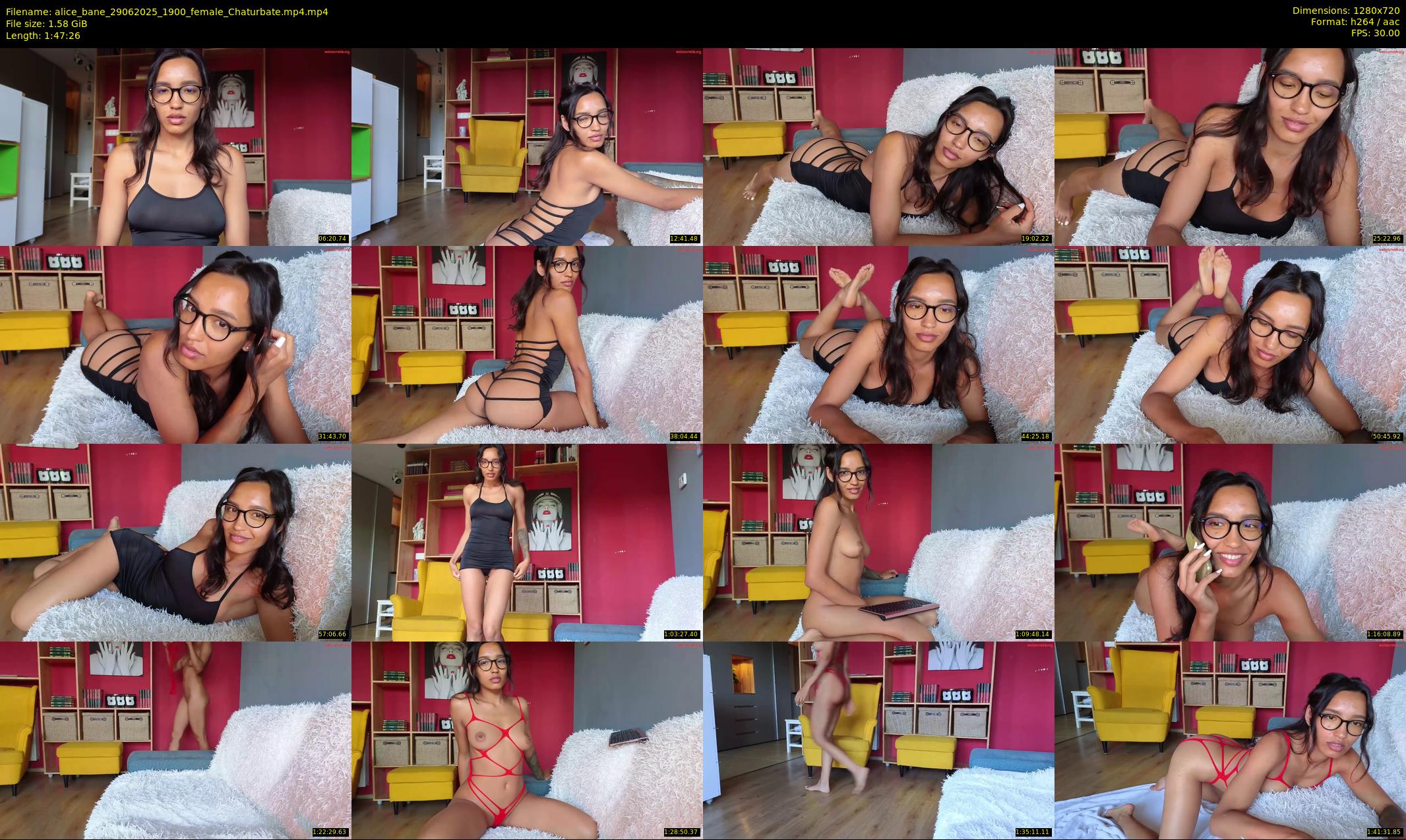 alice_bane — 108 minute Chaturbate female cam show recording, 720p, Jun 29, 2025
